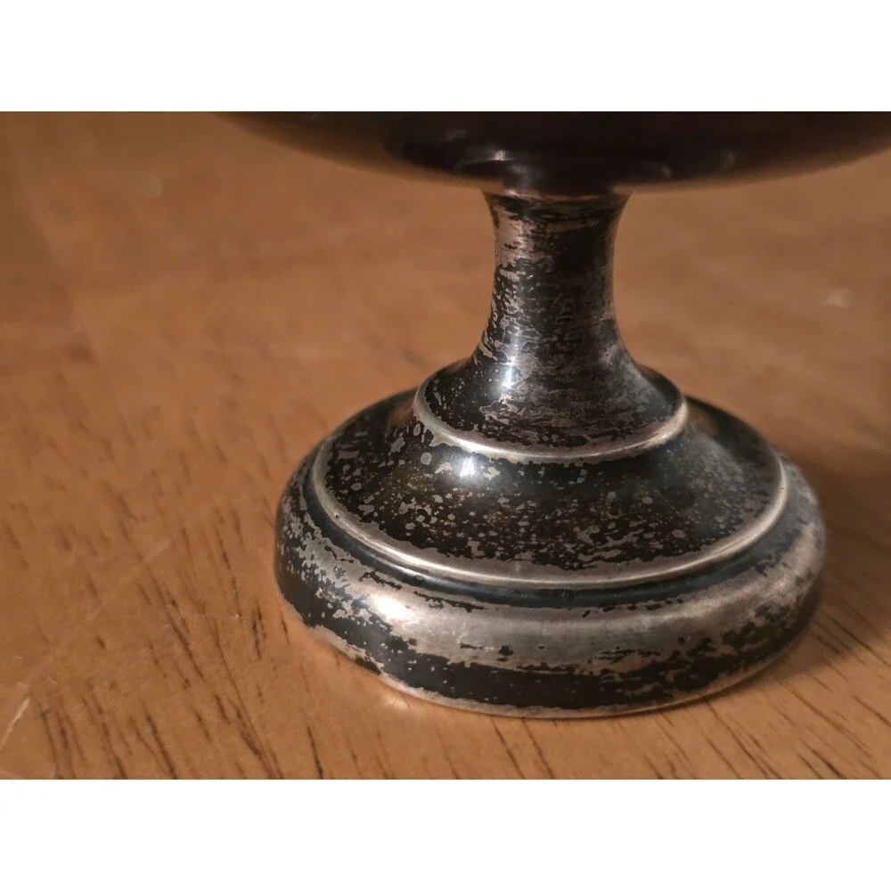 Antique 1904 Sterling Silver Pedestal Trinket Dish London Robert Pringle Sons